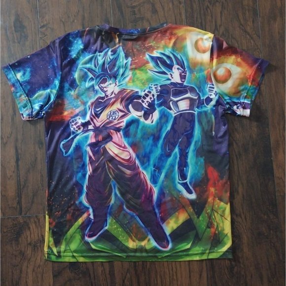 Dragon Ball Z Goku Vegeta Super Saiyan Graphic T Shirt Men's Sz M - Picture 2 of 10